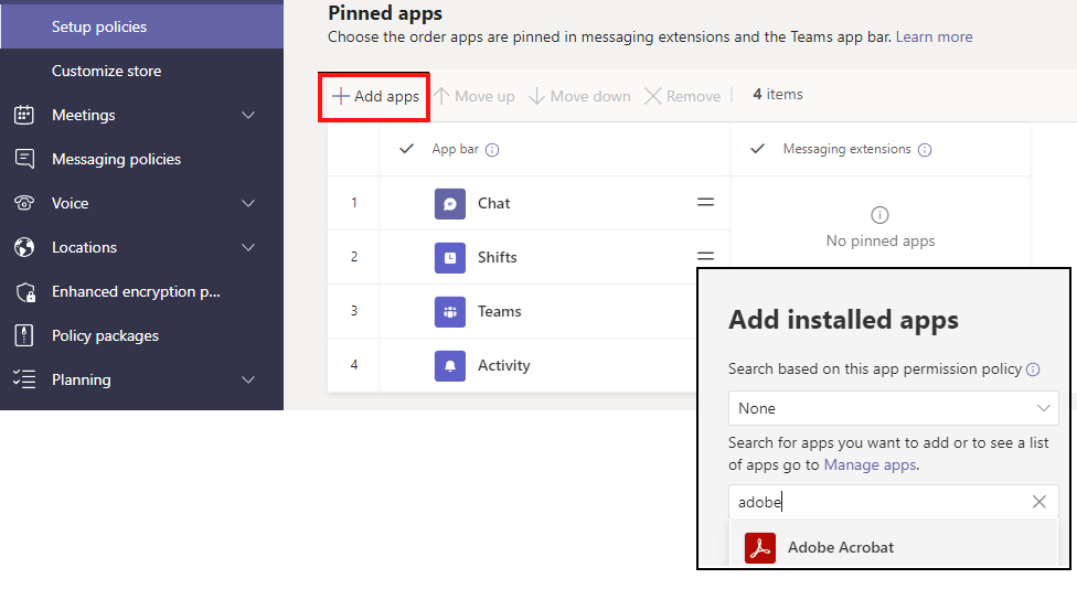 teams pdf adobe