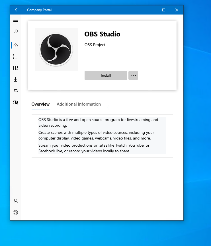 Intune company portal