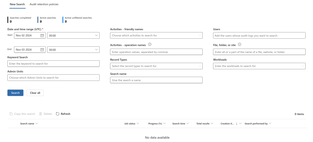 purview audit log search jannenevalainen.com