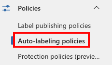 sensitivity labels autolabel policies purview